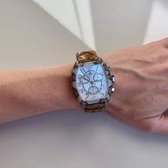 Van Der Bauwede Snake Magnum With Diamonds & Mother of Pearl Dial Unisex Watch - Picture 14 of 15